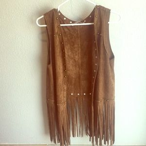 Suede vest. Pet friendly, smoke free home.